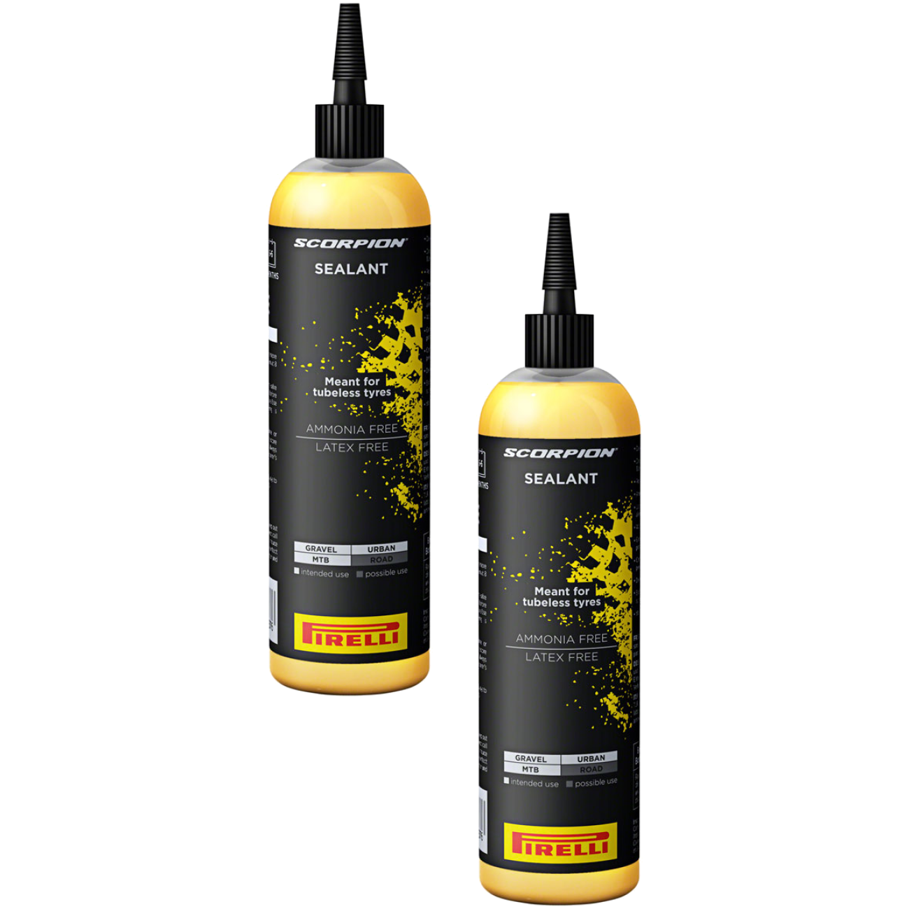 Pack of 2 Pirelli Scorpion SmartSeal Tubeless Sealant - 8oz, Eco Sealant