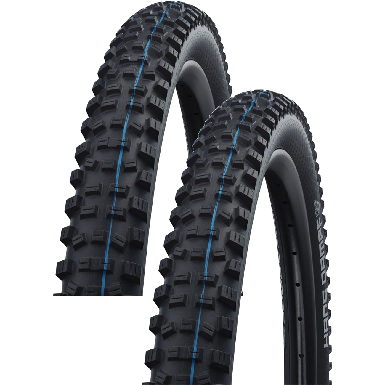 Pack of 2 Schwalbe Hans Dampf Tire 27.5 x 2.6 Tubeless Folding Black 11601106.01