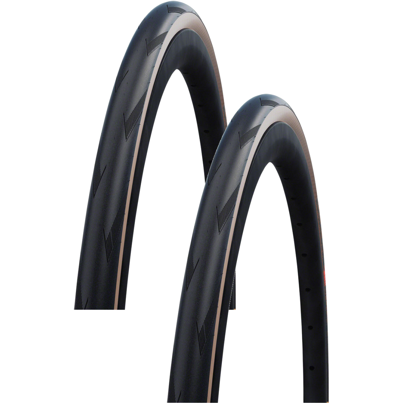 Schwalbe Gravel Tire Pack of 2 Pro One 700 x 25 Tubeless Folding Black/Transparent 11654236