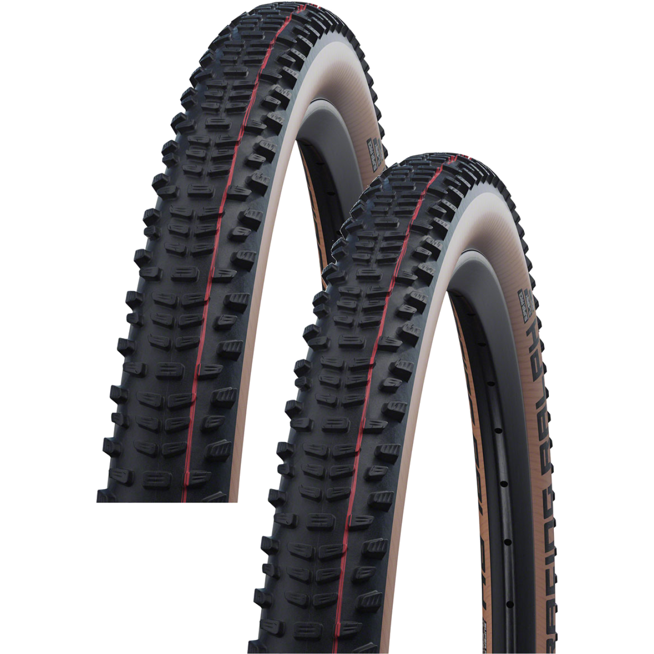 Pack of 2 Schwalbe Racing Ralph Tire 29 x 2.25 Tubeless Black/Transparent 11654049.01