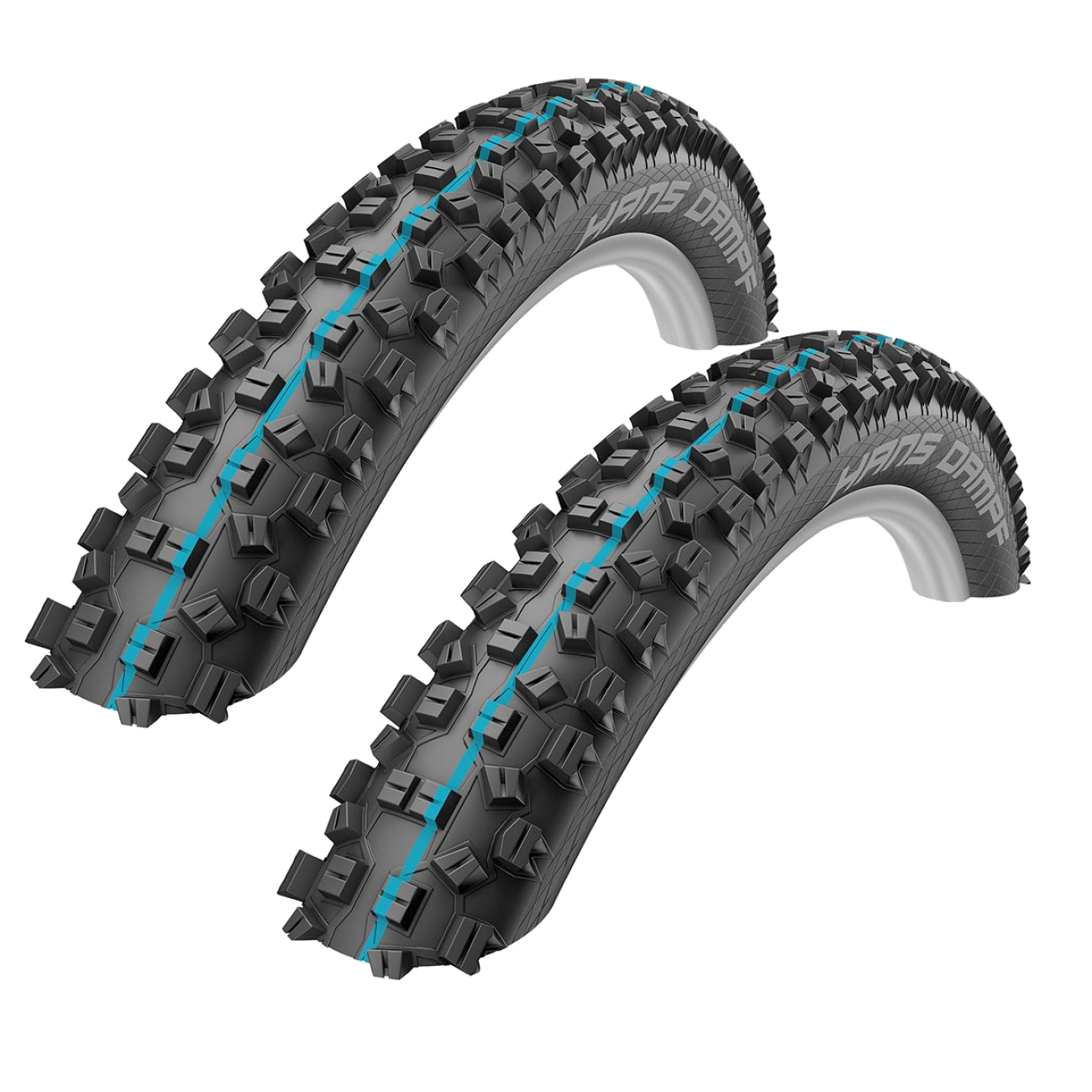 Pack of 2 Schwalbe Hans Dampf Tire 27.5 x 2.8 Tubeless Folding Black 11601107.01