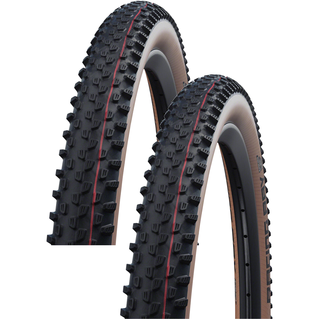 Pack of 2 Schwalbe Racing Ray Tire 29 x 2.35 Tubeless Folding Black/Transparent 11654052.01