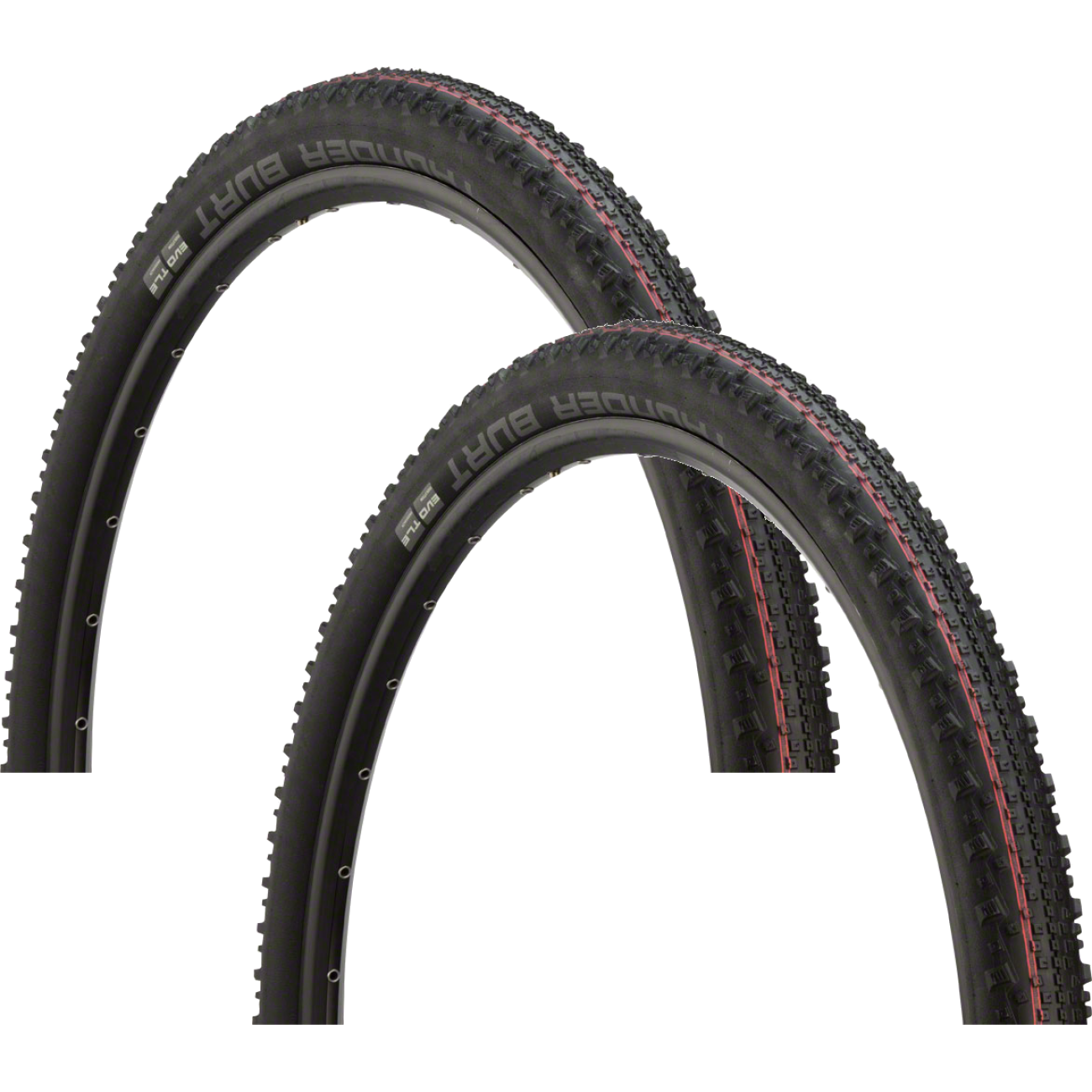 Pack of 2 Schwalbe Thunder Burt Tire 27.5 x 2.1 Tubeless Folding Black 11600623.03
