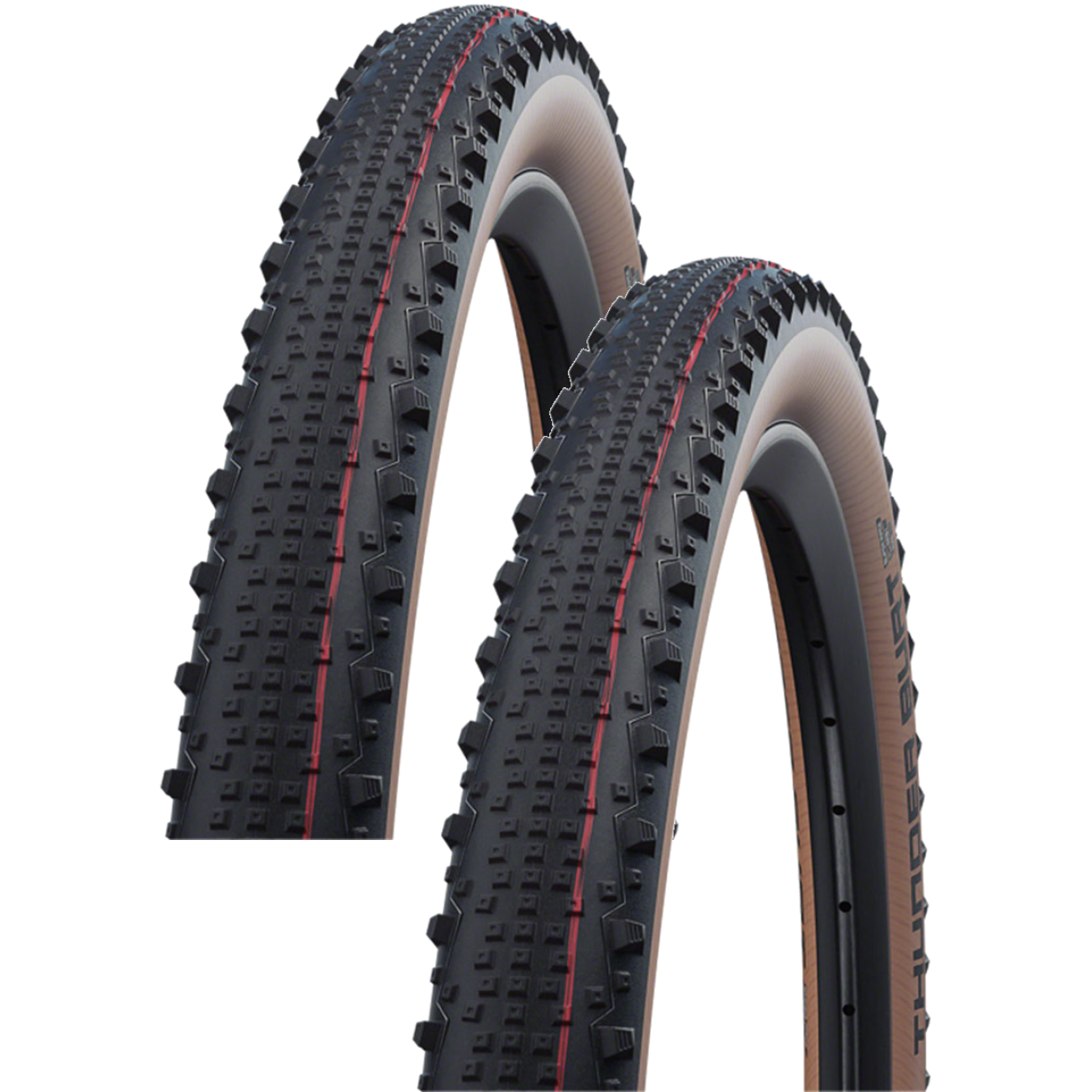 Pack of 2 Schwalbe Thunder Burt Tire 29 x 2.25 Tubeless Black/Transparent 11654146