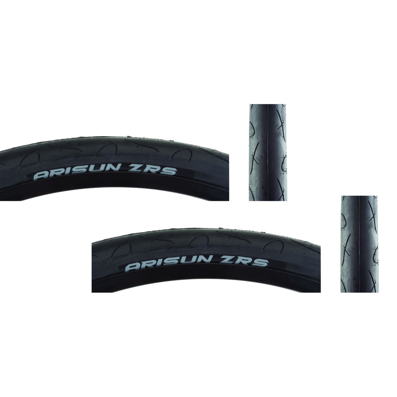 Pack of 2 Arisun ZRS 26 x 2.0 Clincher Wire TPI 75 Black/Black Reflective T070309