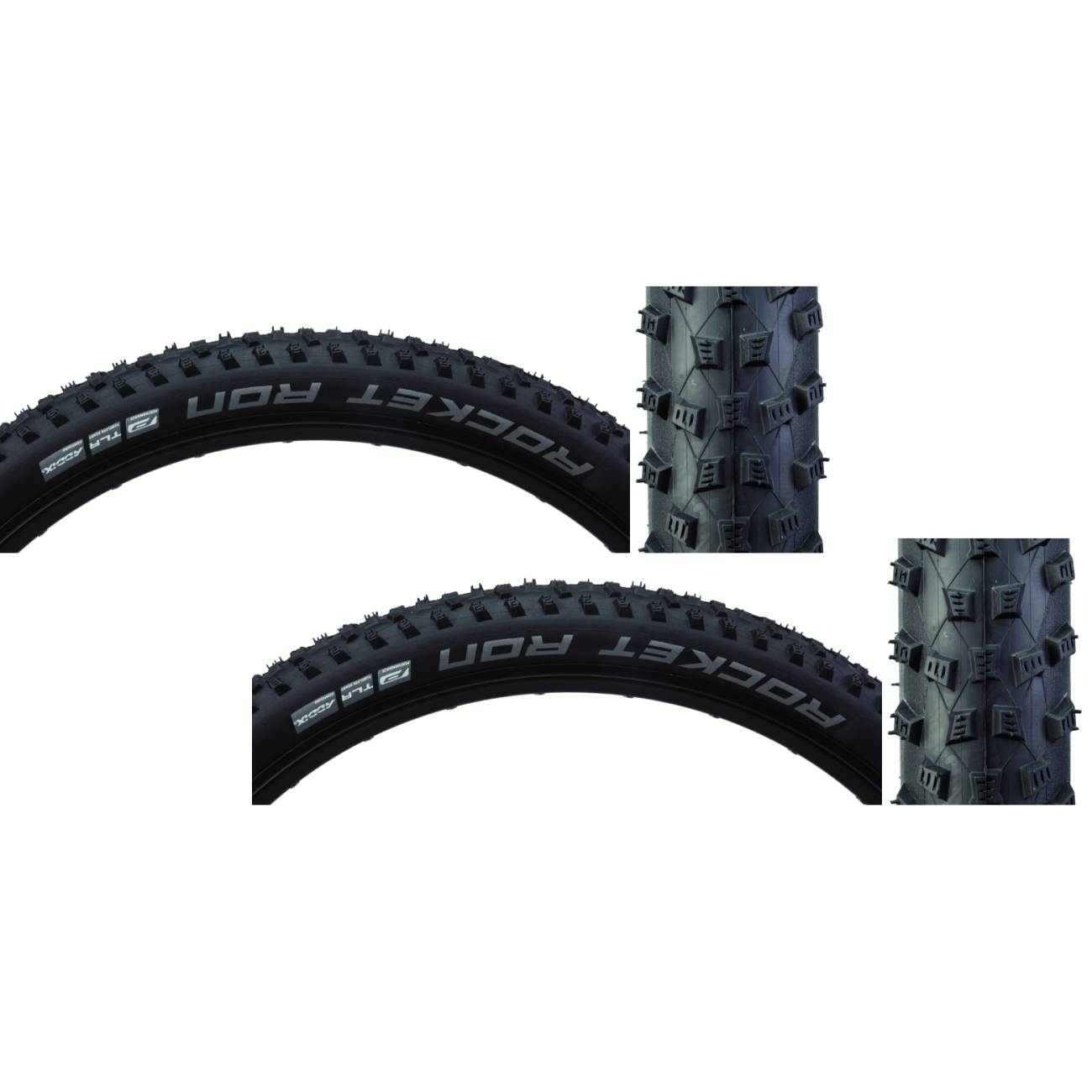 Pack of 2 Schwalbe Rocket Ron Performance Twin 29x2.25 Tubeless TPI 54 Bk/Bsk 11601044