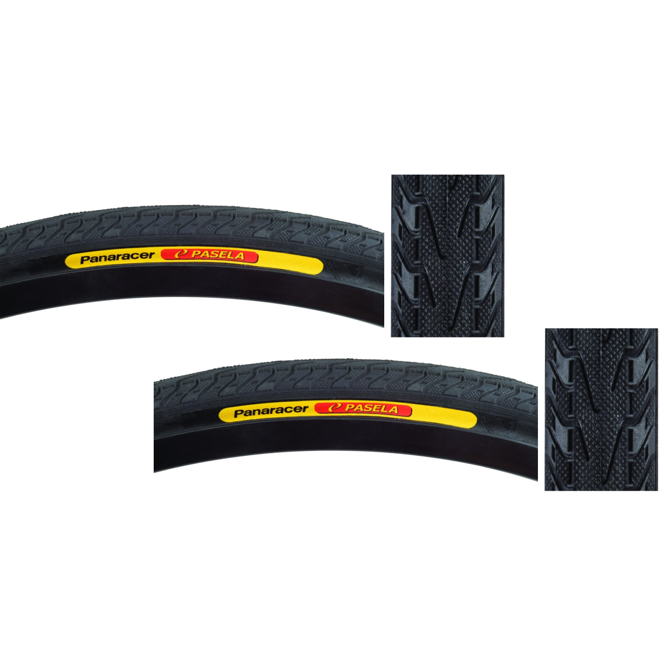 Pack of 2 Panaracer Pasela 20x1.5 Clincher Wire TPI 75 Black/Bsk Reflective BMX AH205BLX-17