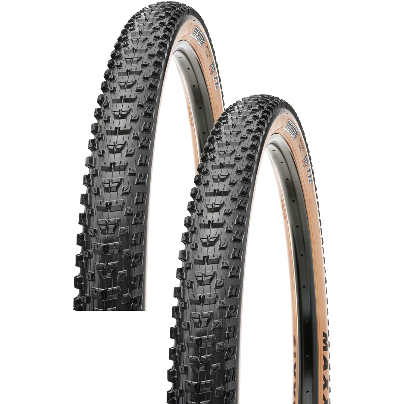 Pack of 2 Maxxis Rekon Plus Tire 27.5 x 2.80 Tubeless Folding 3C MaxxTerra TB00260100