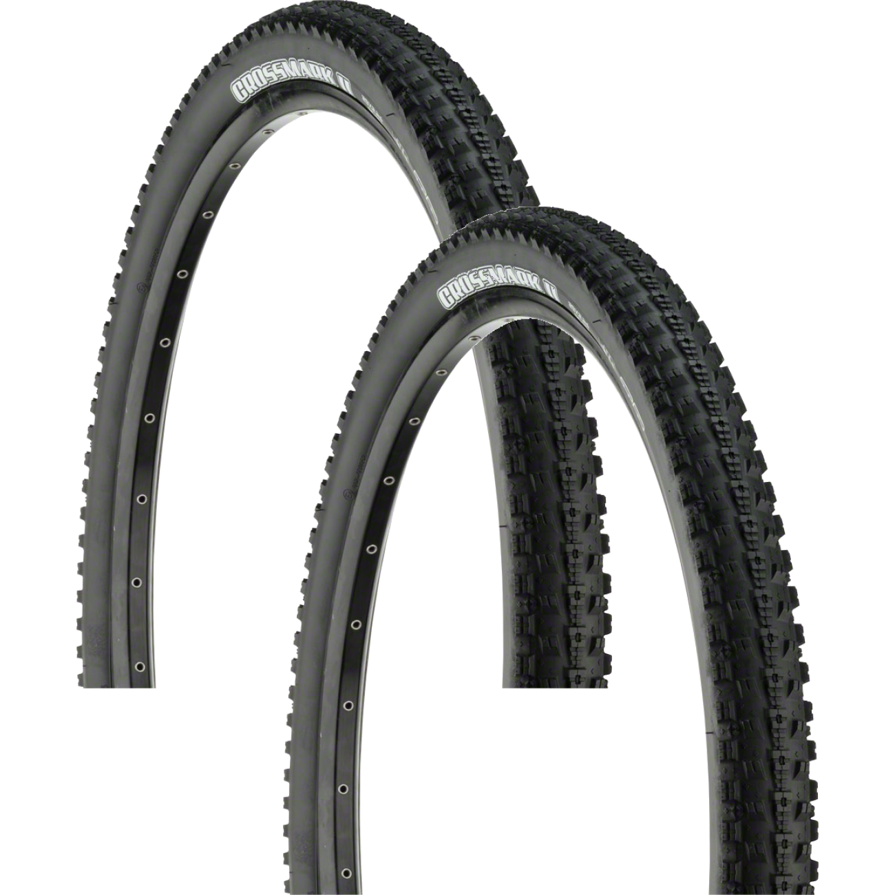 2 Pack Maxxis Crossmark II Tire Clincher Wire Requires Tube Black 29 x 2.25 TB00296600
