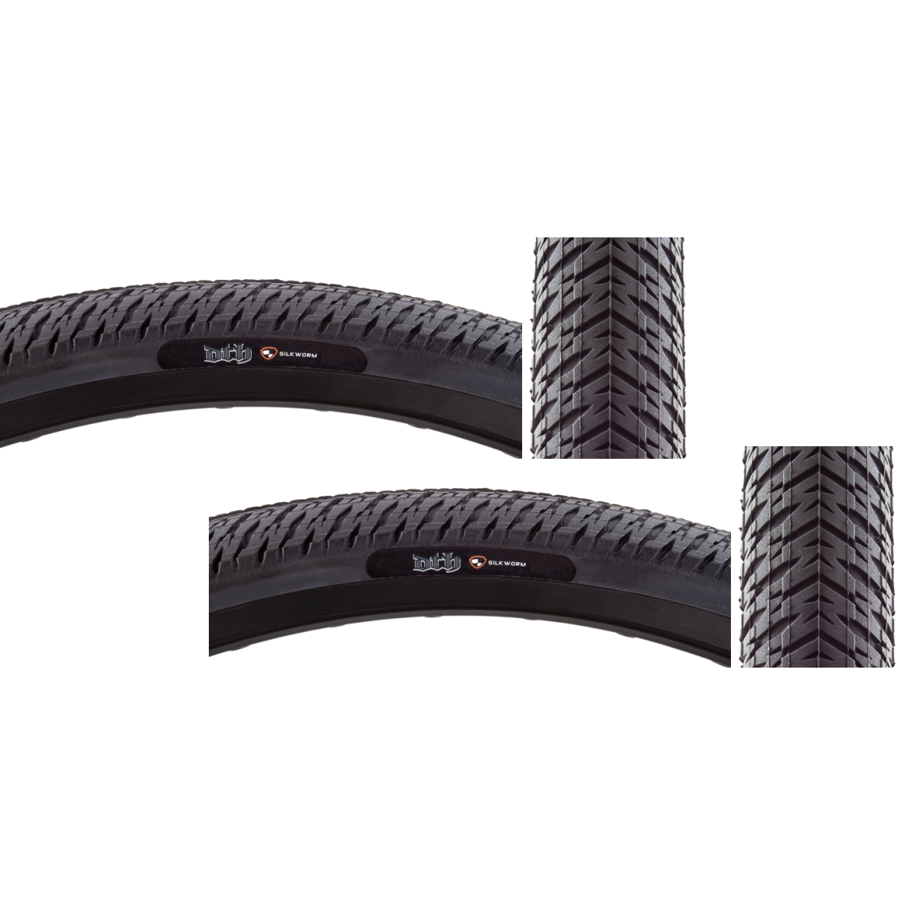 Pack of 2 Maxxis DTH SC 26x2.3 Clincher Wire TPI 65 Black/Black Reflective BMX TB73300000