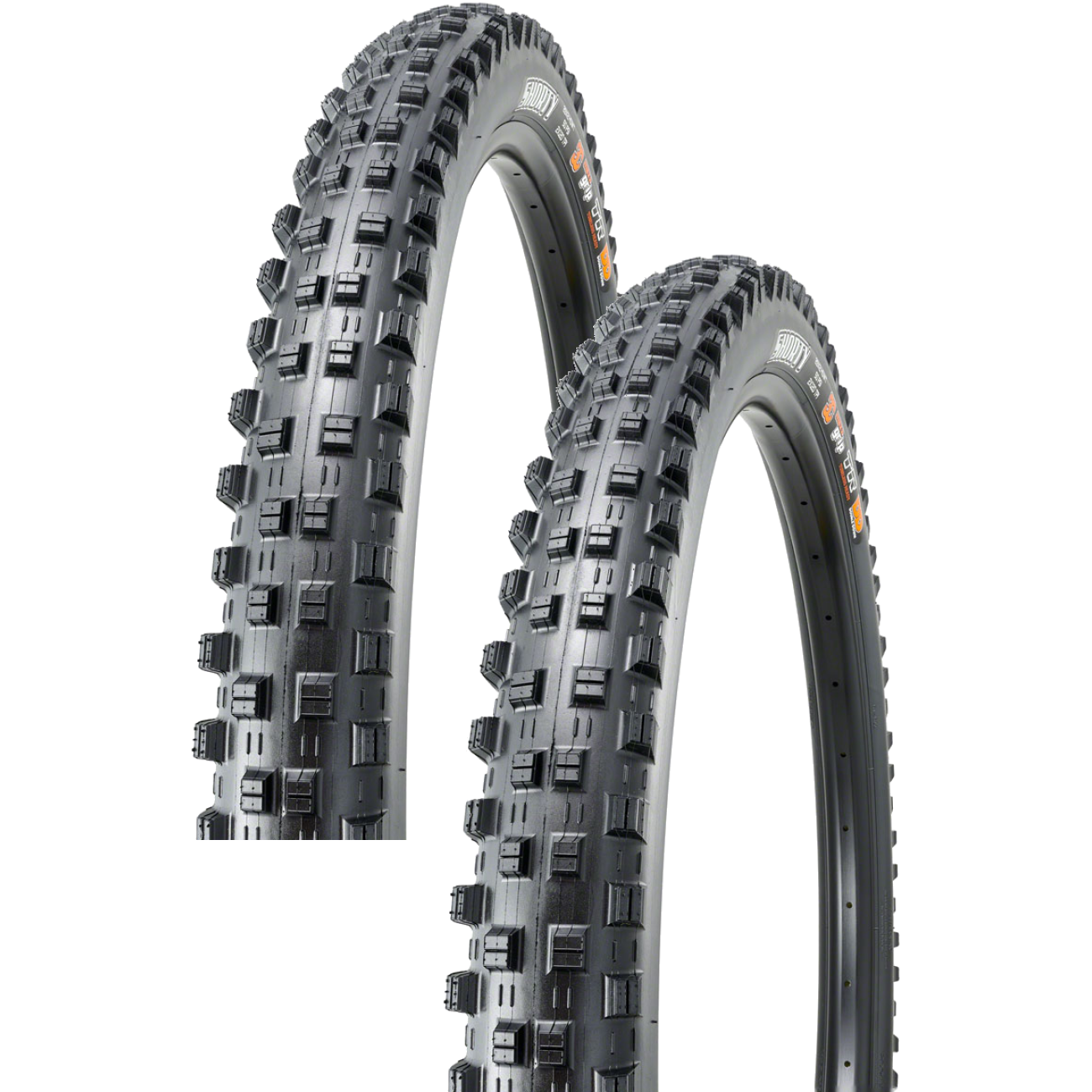 Pack of 2 Maxxis Shorty Tire 29 x 2.5 Tubeless Folding Black 3C EXO Casing TPI 60 MTB TB00311800