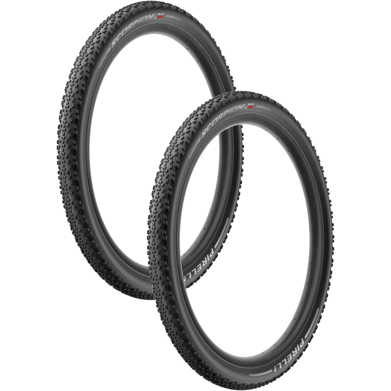 Pack of 2 Pirelli Scorpion XC RC Tire Tubeless Folding Black Mountain Bike 3945500