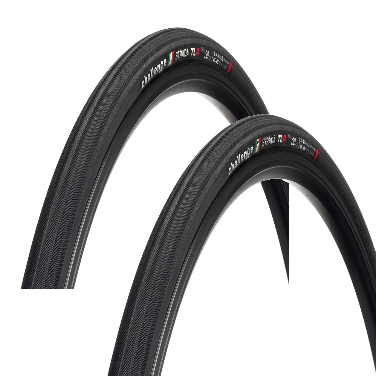 Challenge Gravel Tire Pack of 2 Strada Race Tires 700 x 30 Tubeless Folding Black/Brown 02223