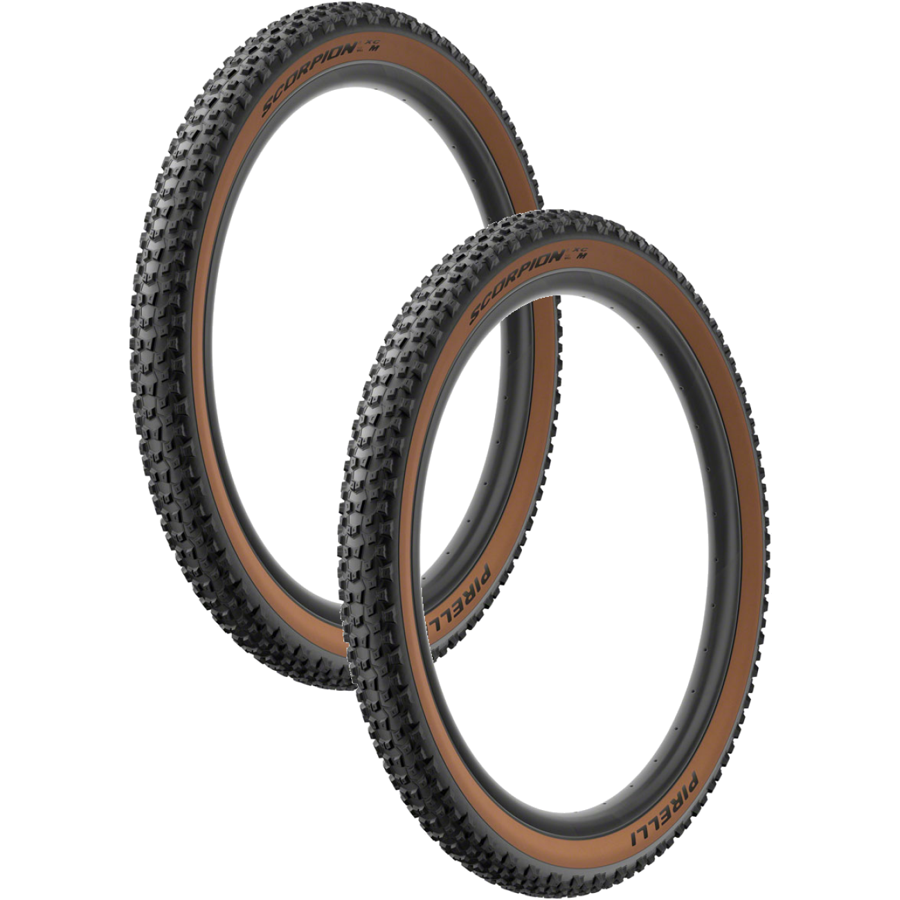Pack of 2 Pirelli Scorpion XC M Tire Tubeless Classic Tan SmartGRIP 29 x 2.2 3905700