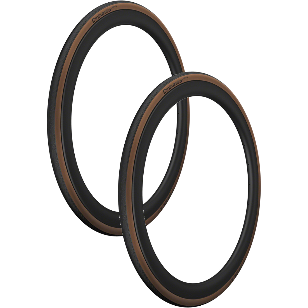 Pack of 2 Pirelli Cinturato Velo TLR Tire 700 x 28 Tubeless Classic Tan 4043300
