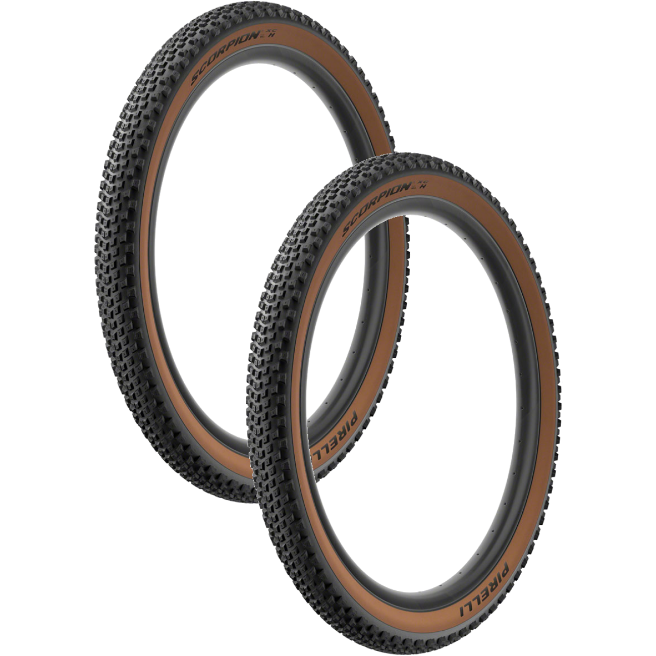 Pack of 2 Pirelli Scorpion XC H Tire Tubeless Classic Tan SmartGRIP 29 x 2.2 3905600