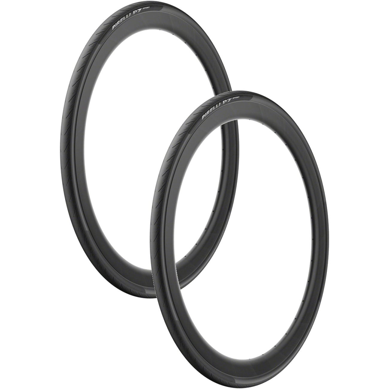 Pack of 2 Pirelli P7 Sport Tire 700 x 32 Clincher Folding Black Road 4022000