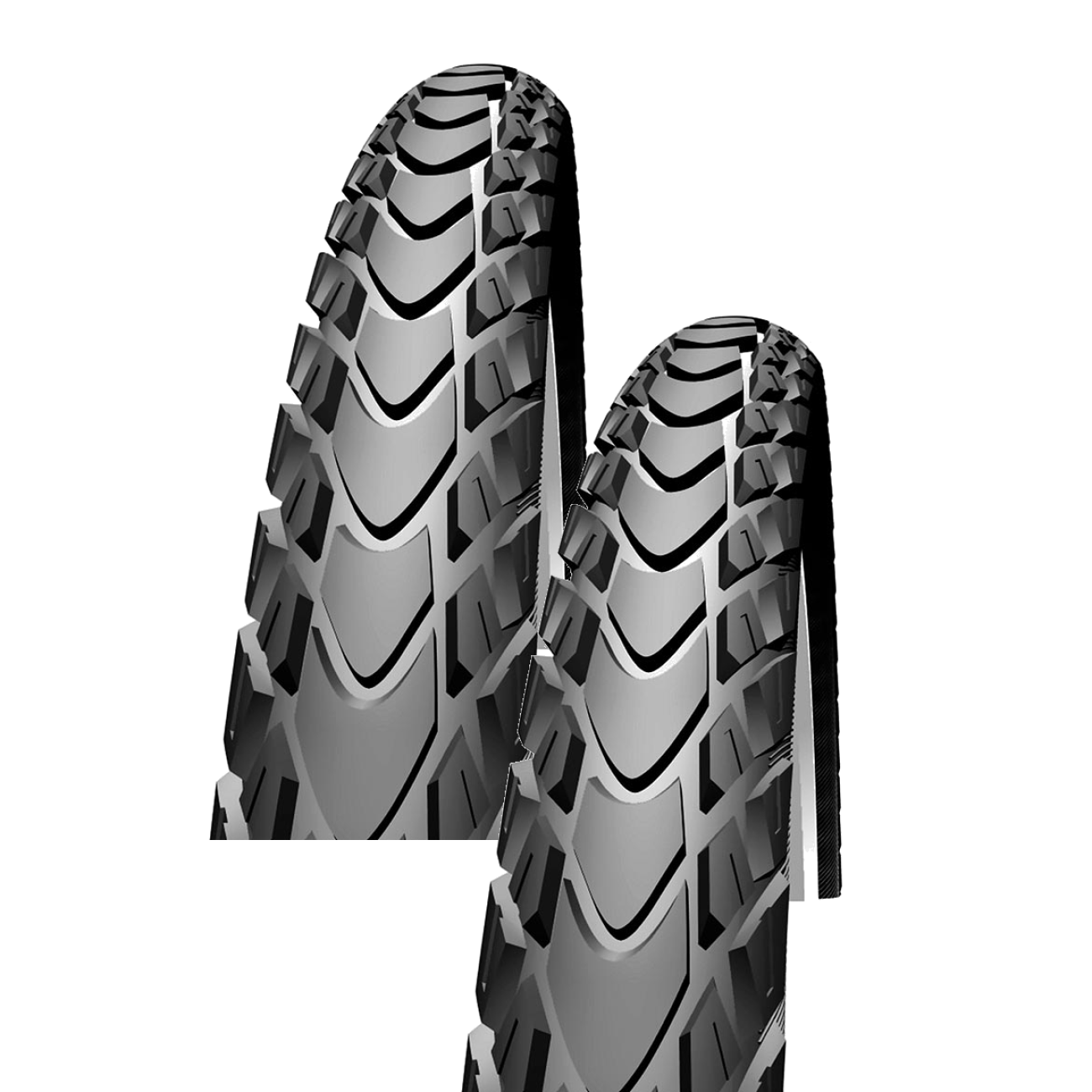 Pack of 2 Schwalbe Marathon Mondial Tire 700 x 35 Clincher Black/Reflective 11600246.03