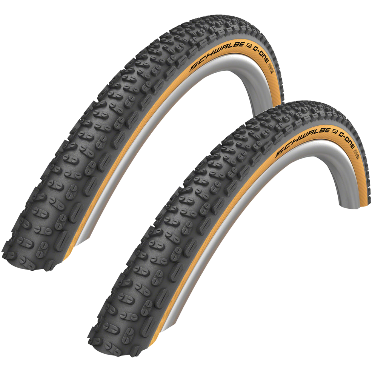Schwalbe Gravel Tire Pack of 2 GOne Ultrabite 700x38 ClassicSkin Performance 11654067.02