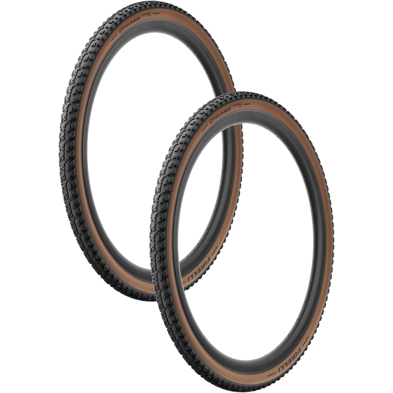 Pirelli Cinturato Gravel M Tire Pack of 2 700 x 50 Tubeless Classic Tan 3929900