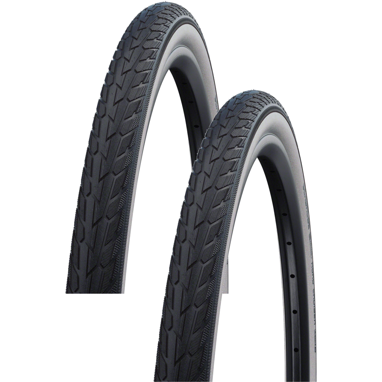 Pack of 2 Schwalbe Road Cruiser Tire 26x1.75 Wire White/Black KGuard Green 11101265