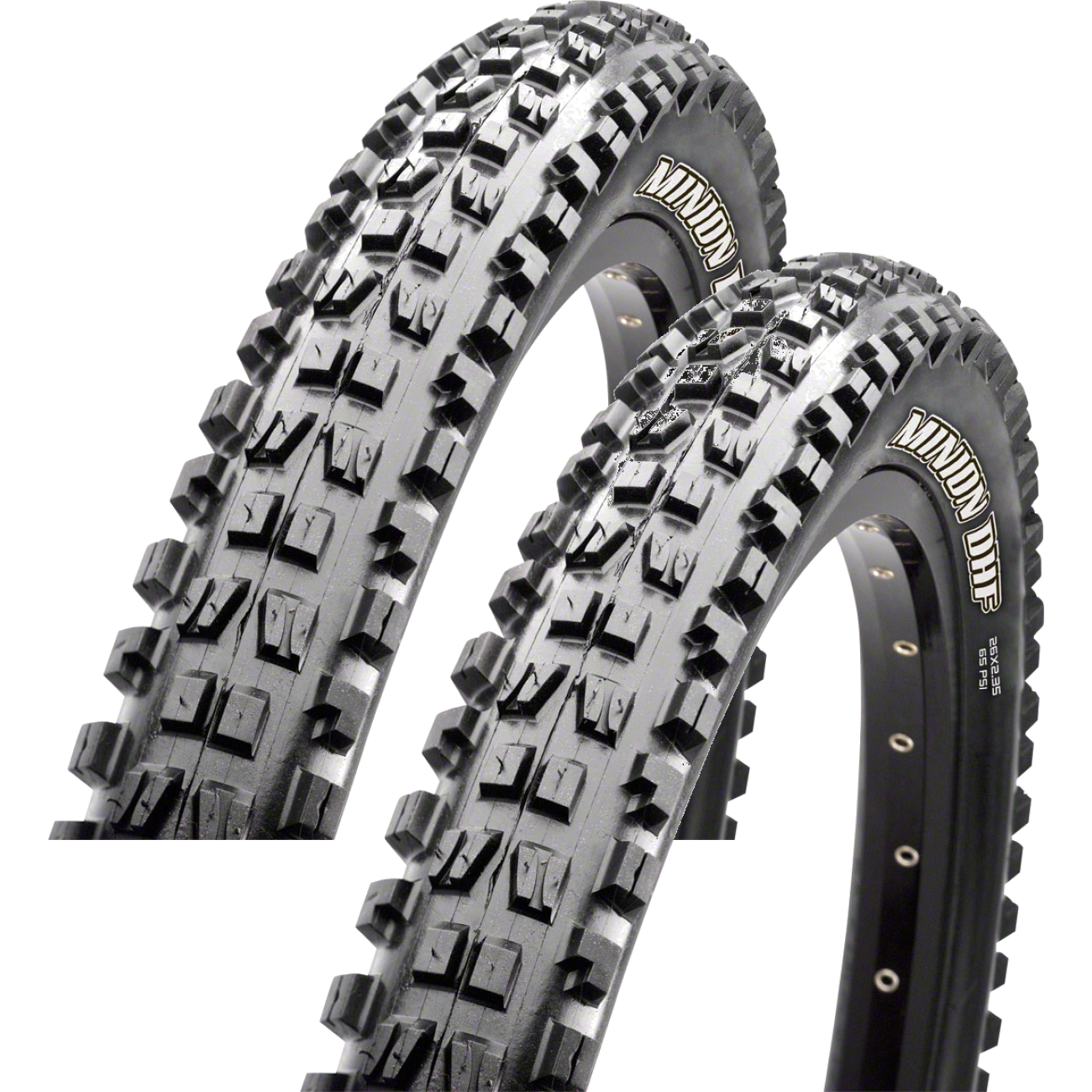 Pack of 2 Maxxis Minion DHF EXO+/TR/WT/TERRA 29x2.5 Tubeless TPI 50 Bk/Blk TB00112000