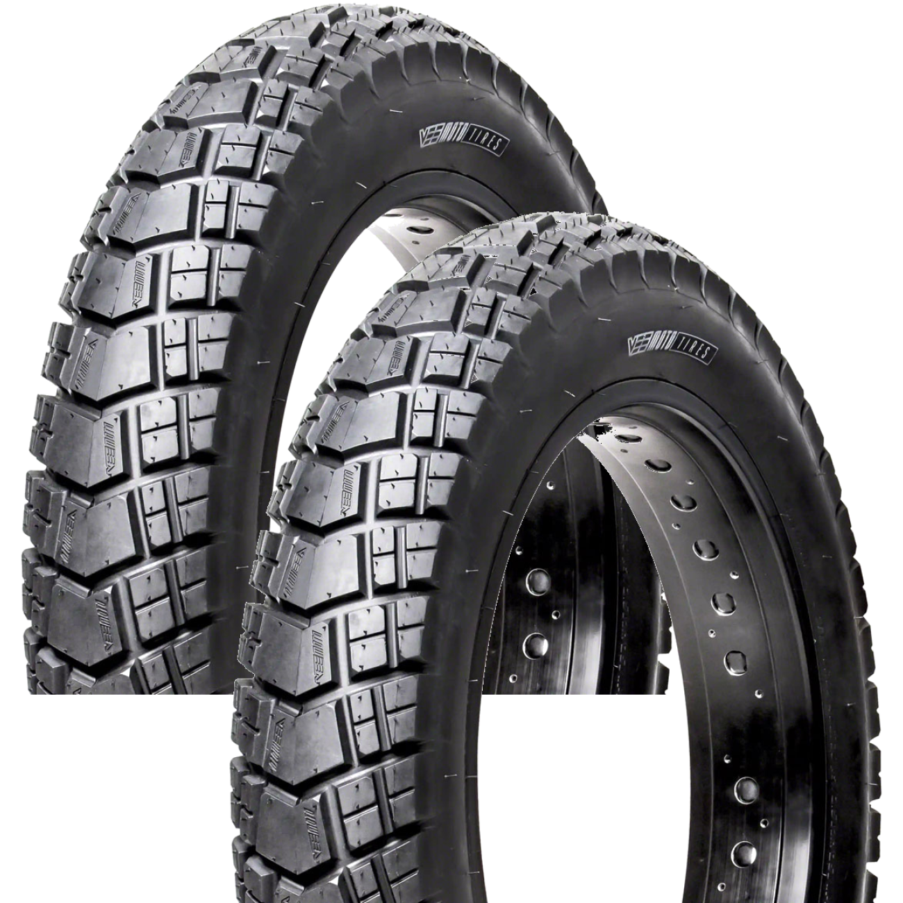 Pack of 2 Vee Tire & Rubber EHuntsman 20x4.0 PSI 30 TPI 26 Wire Bk/Blk EBikes BV46102