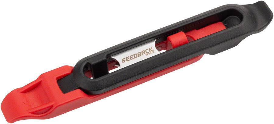 Feedback Sports Tire Levers 2.0 Steel Core - Pair Extra-Long Polymer Tab 17139