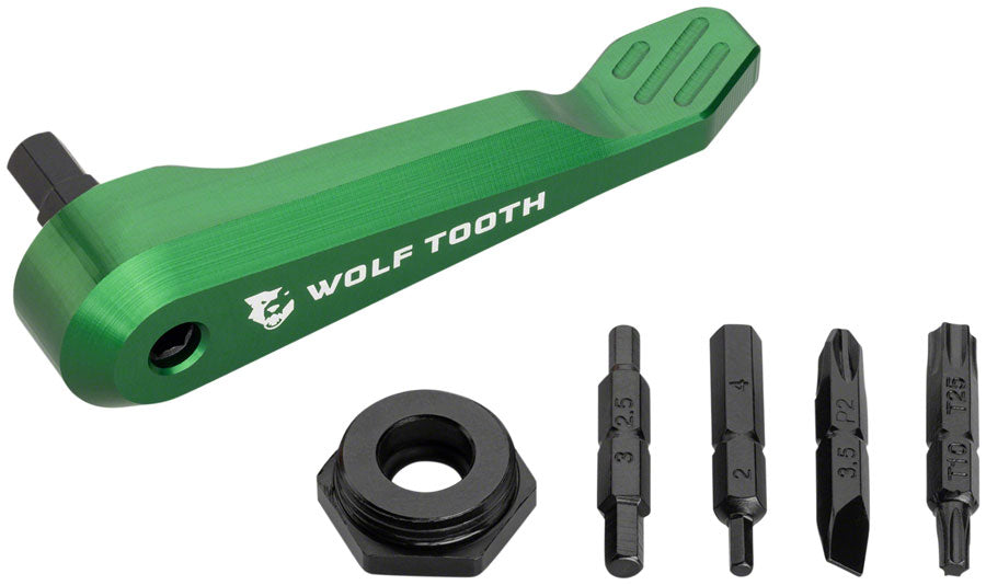 Wolf Tooth Axe Handle Multi-Tool - Green Minimalist, Lightweight