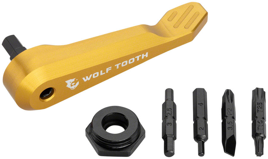 Wolf Tooth Axe Handle Multi-Tool - Gold Minimalist, Lightweight
