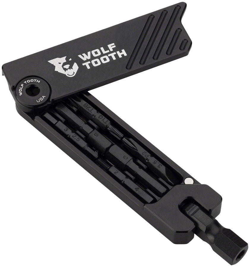 Wolf Tooth 6-Bit Hex Wrench - Multi-Tool, Black ED-Coated Corrosion-Resistant