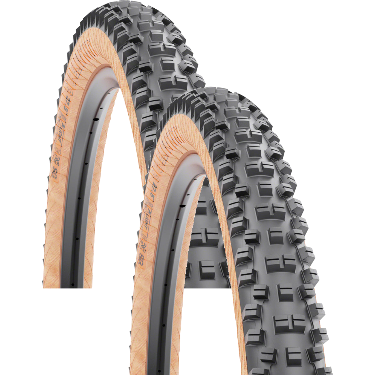 2 Pack WTB Vigilante Tires 29 x 2.3 TCS Tubeless Folding Black/Tan Light W010-0914