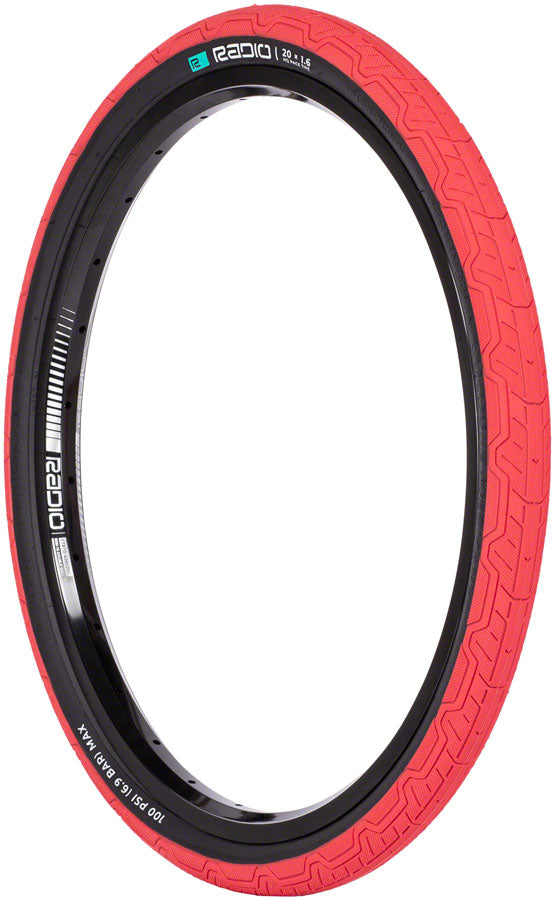 Radio Raceline Oxygen Tire 20 x 1.6 Clincher Folding Red/Black 120 TPI 29006010520