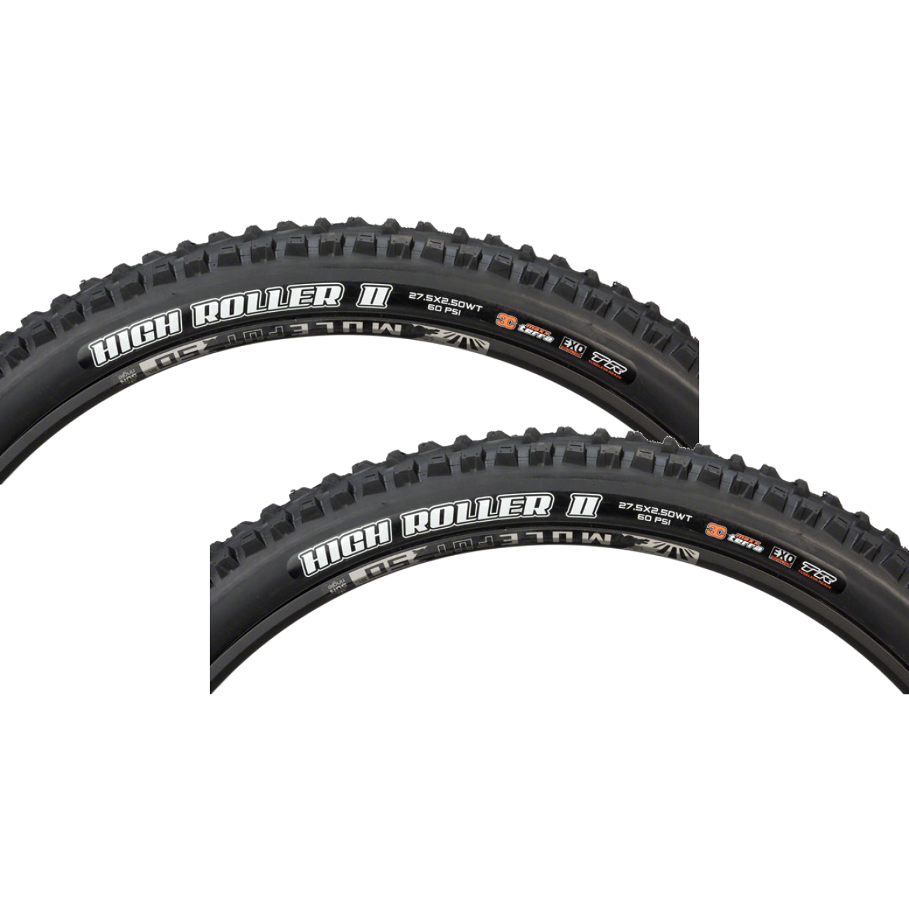 Pack of 2 Maxxis High Roller II Tire Tubeless Folding 3C Maxx Terra EXO TB85983000
