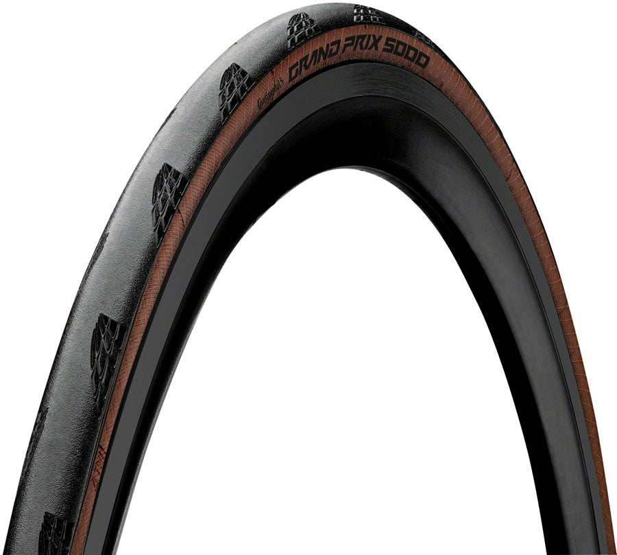 Continental Grand Prix 5000 Tire - 700 x 25, Clincher, Folding, Black/Transparent, BlackChili, Vectran Breaker, 01018950000