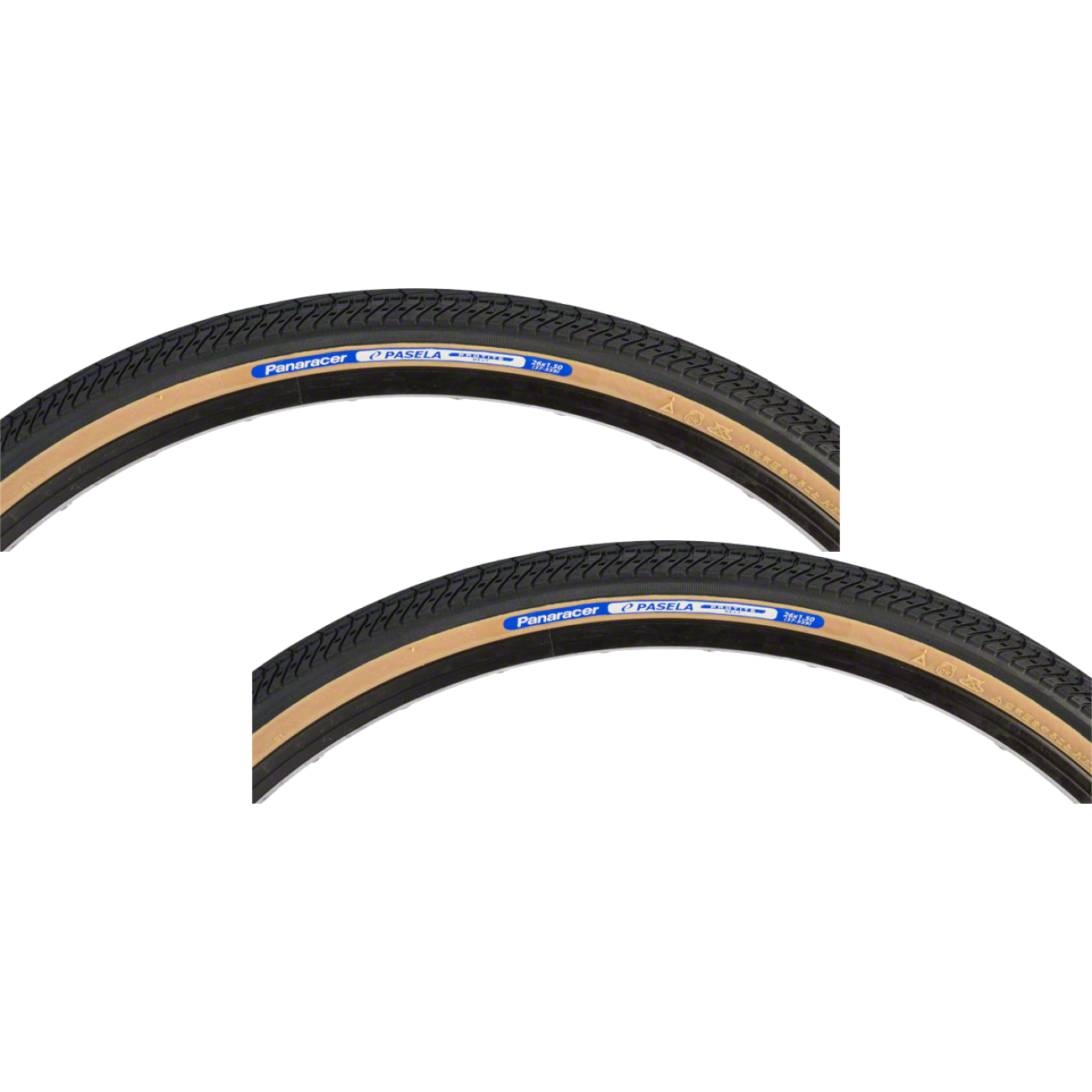 Pack of 2 Panaracer Pasela ProTite Tire 26 x 1.5 Clincher Wire Black/Tan AH265-LX-17PT2