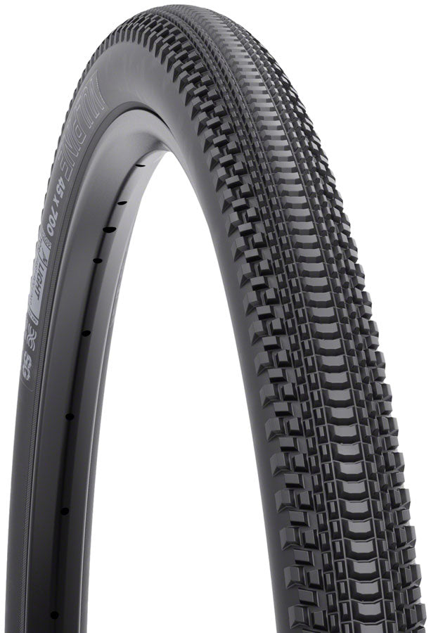 WTB Gravel Tire Vulpine - 700 x 45, TCS Tubeless, Folding, Black, Light/Fast Rolling, Dual DNA SG2 W010-1042