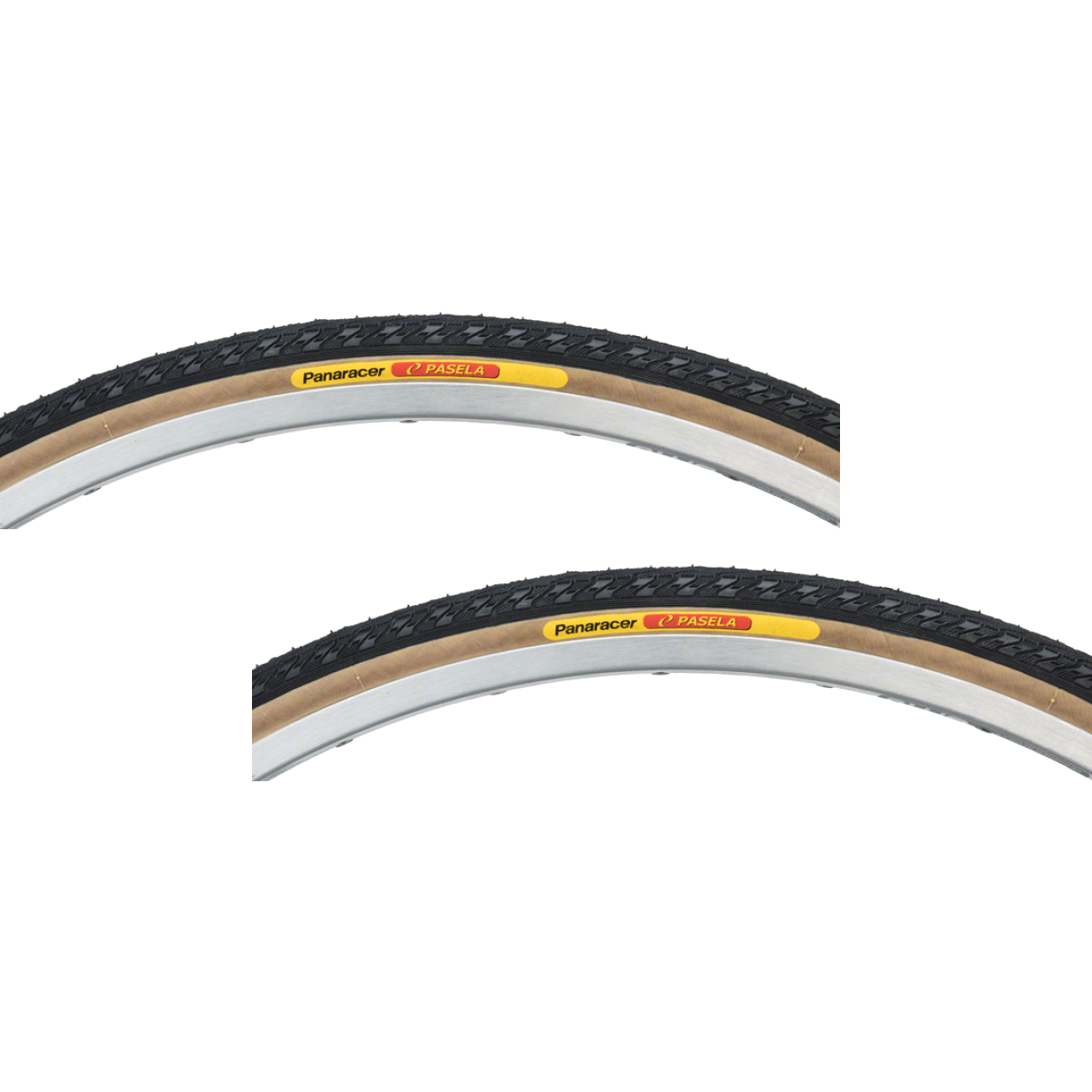 Pack of 2 Panaracer Pasela Tire 27 x 1 Clincher Wire Black/Tan 60tpi AW271-LX-18