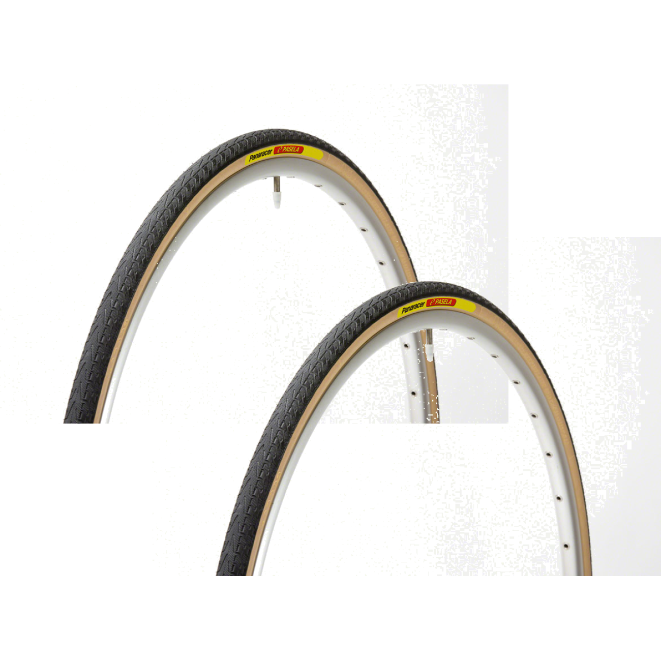 Pack of 2 Panaracer Pasela Tire 700 x 25 Clincher Wire Black/Amber Road Bike AW725-LX-18