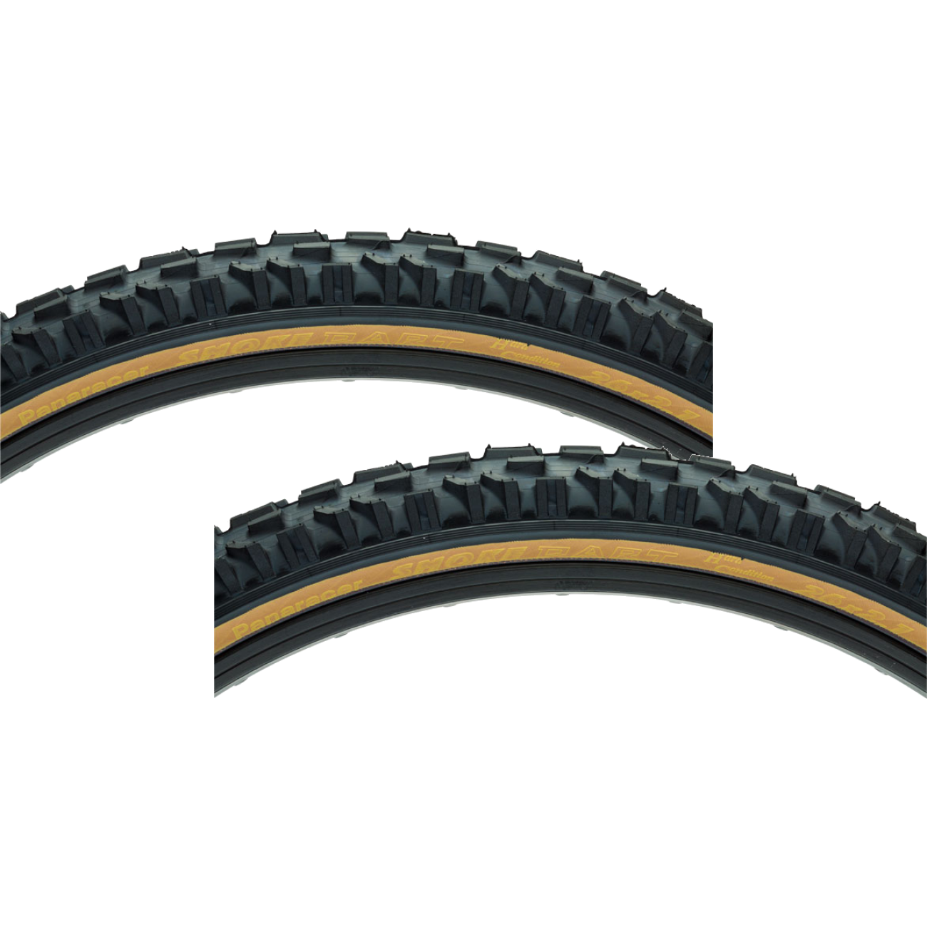 Pack of 2 Panaracer Dart Tire 26 x 2.1 Clincher Folding Black/Tan 60tpi RF2621-LX-DRTC
