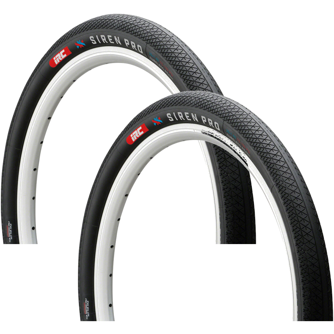 Pack of 2 IRC Tire Siren Pro Tire 20 x 1.75 Tubeless Folding Black 120tpi