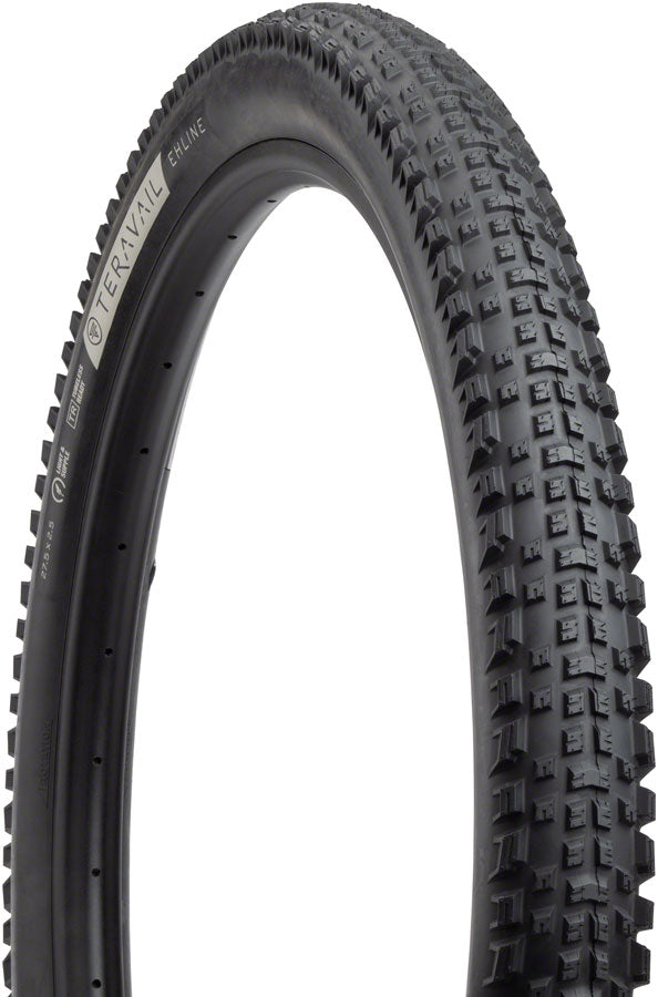 Teravail Ehline Tire 27.5 x 2.5 Tubeless Folding Black Durable Fast Compound 19-000054