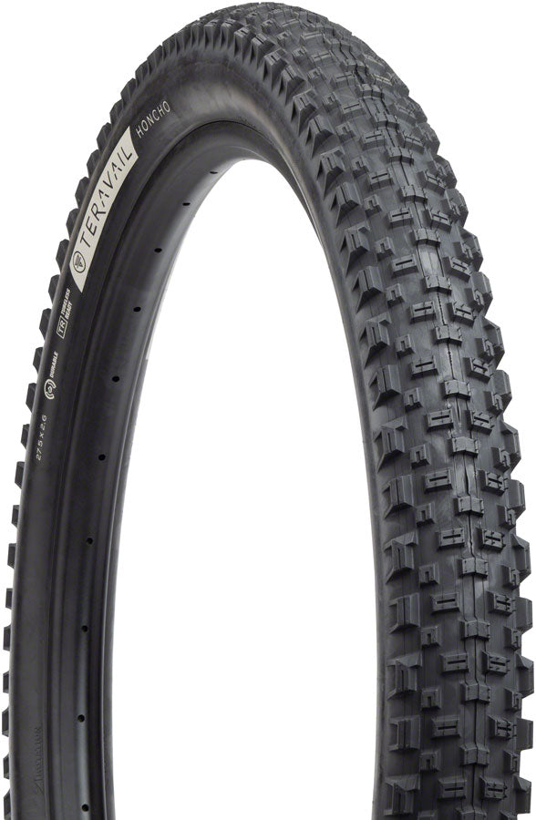 Teravail Honcho Tire 27.5 x 2.6 Tubeless Folding Black Durable Grip Compound 19-000052