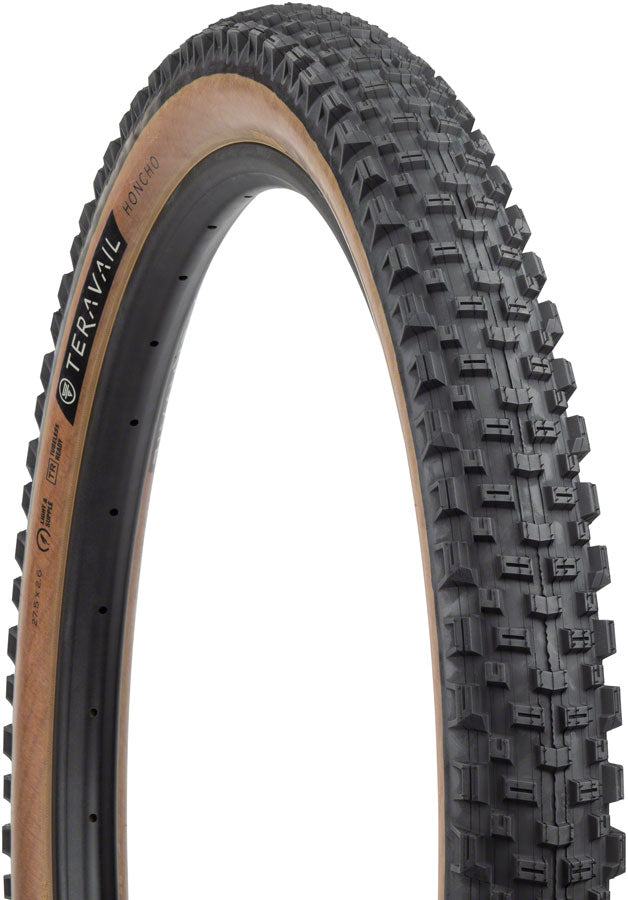 Teravail Honcho Tire 27.5x2.6 Tubeless Folding Tan Light & Supple Grip Compound 19-000052