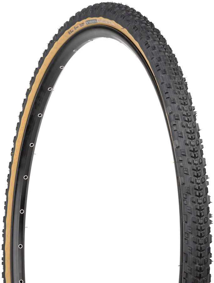 Teravail Gravel Tire Rutland 700 x 38, Tubeless, Folding, Tan, Durable, Fast Compound 19-000084