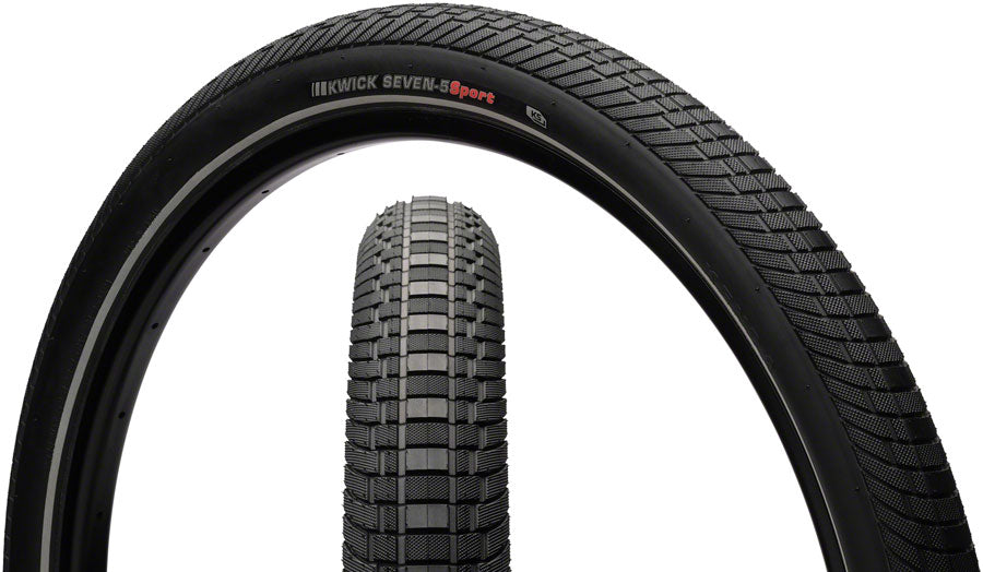 Kenda Kwick Seven.5 Tire 27.5 x 2.4 Clincher Wire Black/Reflective 60tpi KS 90014903