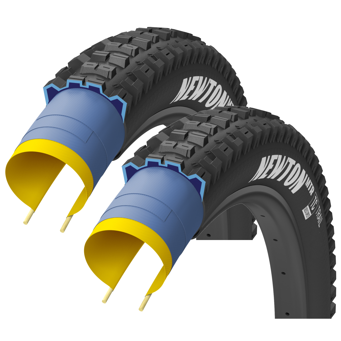Pack of 2 Goodyear Newton MTR Tire 29 x 2.4 Tubeless Folding Black Trail GR.014.61.622.V002.R