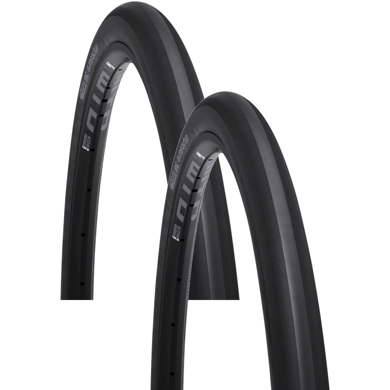 WTB Gravel Tire Pack of 2 Exposure TCS Tubeless Folding Distance Plus Black 700 x 36 W010-0813