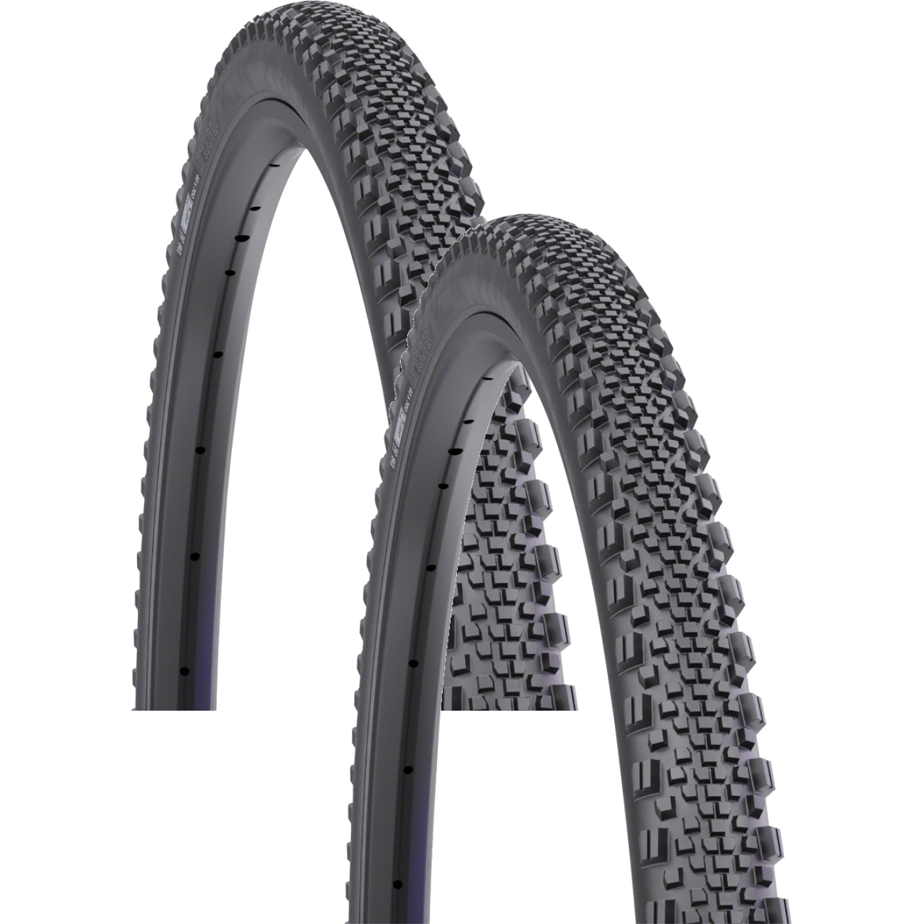 WTB Gravel Tire Pack of 2 Raddler 700 x 40 TCS Tubeless Black Light Fast Rolling W010-0850
