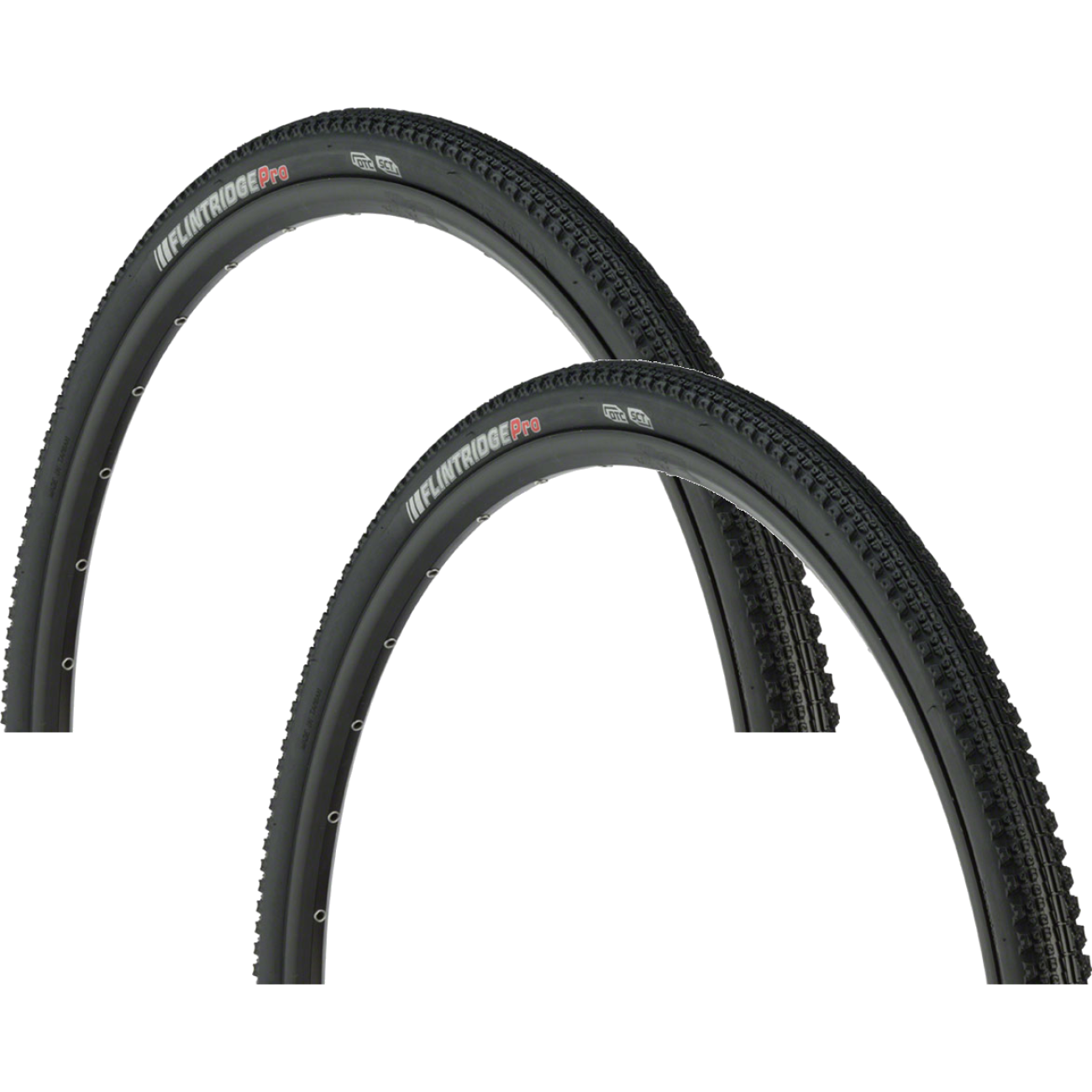 Kenda Gravel Tire Pack of 2 Flintridge Pro 650b x 45 Tubeless Folding Black 7855356